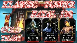 klassic tower fatal | boss 180 | gold team | easy win | best talent tree | mk mobile.