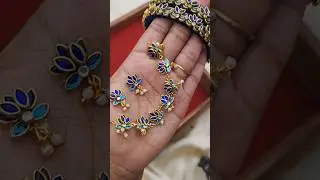 kundan bangle and neckset #madurai #bangles #silkthreadbangle #hairaccessories #silvarnacreations