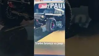 Traxxas trx4m modificadas #trx4m battle #fordbronco vs #jeepwrangler #rcoffroad #4x4 #offroad #funny