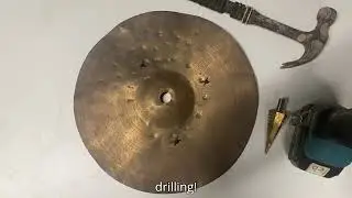 Turning a brass cymbal into a Trash Crash!