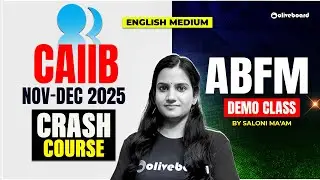 CAIIB ABFM Demo Class | CAIIB Nov-Dec Crash Course 2.0 2025 | By Saloni Maam | English Medium