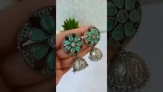 Trending Oxidized Earring Design To Style This Festivals#shorts #blingbag #oxidized #oxidizedearring