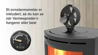 Varmespreder'n fra Hyttetorget - vifte til vedovn og peis