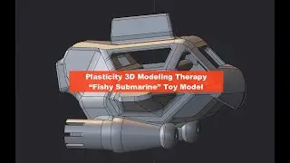 BSLIVE Plasticity 3D Modeling Toy Submarine
