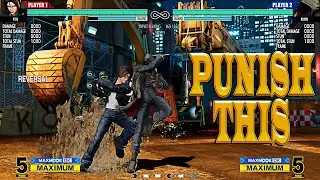 KOF XV : KYO - Punishing Moves That Have Pushback !