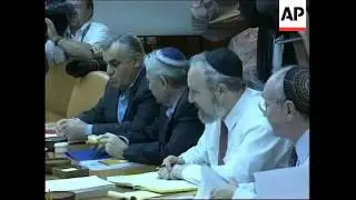 ISRAEL: JERUSALEM: PEACE TALKS TOP THE AGENDA AT CABINET MEETING