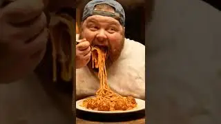 Spaghetti & Meatball REDNECK SHOWDOWN! 🍝#funny #foodie #messyeater Made with Gemini AI