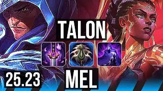 TALON vs MEL (MID) | 11 solo kills, Legendary, 20/4/5 | KR Master | 25.23