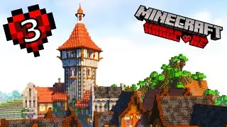 Взлет с массовым прогрессом строительства в хардкорном Minecraft