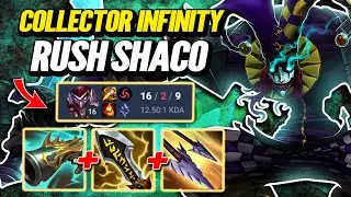 New Collector + Infinity Edge Rush Shaco - E4 Rank [League of Legends] Full Gameplay -Infernal Shaco