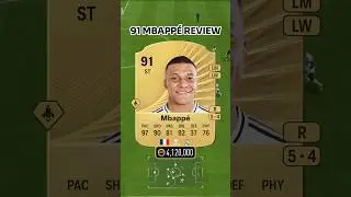 91 Gold Rare Mbapp&eacute; Review 🇫🇷🟡 Is He The Best Striker In FC26? #Shorts #PlayerReview #Mbappe