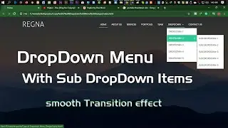Dropdown Menu With Sub Dropdown Items Using HTML and CSS ll Cool Transition Effect ll TheCodePoint.