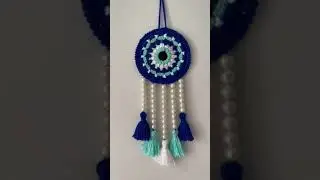 How to Create a Crochet Evil Eye Wall Hanging #crochetdoll #amigurumi #crochet #diy #wallhanging