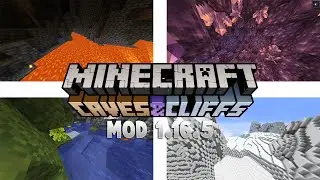 Review MOD 1.16.5 - 1.15.2 Caves and Cliffs ⛰️🗻 || Reviews Mods #1