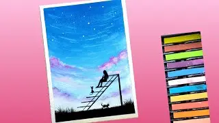 Vẽ phấn ti&ecirc;n / Soft pastel drawing / Scenery drawing / Easy drawing I K37P1 Art