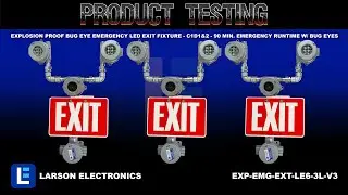 Explosion Proof Bug Eye Emergency LED Exit Fixture - C1D1&2 - 90 Min. Emergency Runtime w/ Bug Eyes