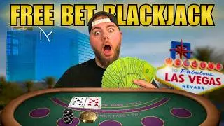 I Tried FREE BET BLACKJACK.. This Was INSANE