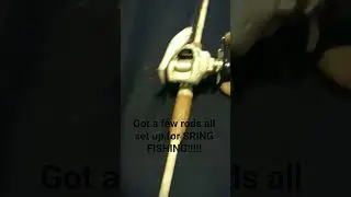 Got my rods set up. #fishing #wisconsin #northernpike #bass