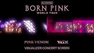 PINK VENOM/YGX/BAND OUTRO - BLACKPINK [BORNPINK WORLD TOUR] Visualizer Concert Screen #fyp #shorts