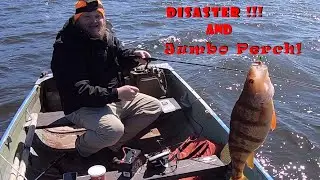 JUMBO Perch and DISASTER on Manistee Lake