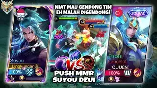 NIAT MAU GENDONG TIM EH MALAH DI GENDONG! PUSH MMR SUYOU! - MOBILE LEGENDS