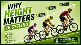 Science of how body height affects cycling speed (why climbers are small and sprinters are tall)