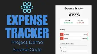 Build an Expense Tracker in React.js (Project Demo + Source Code)