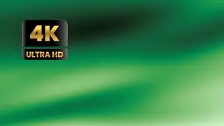 4K TV Background | Green Gradient Waves