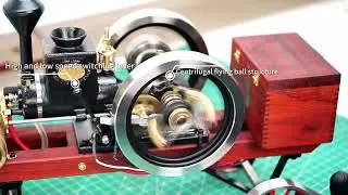 RETROL Black HM-01 Engine Running in Details-EngineDIY #hobby