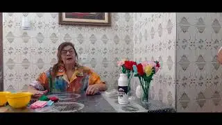 Flor em crepom