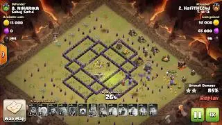 | HOW TO 3 STAR - TOWN HALL 9 FOUR CORNER WAR BASE | Clash of Clans [EXCLUSIVE]