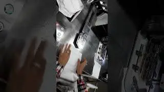 Sewing pants pockets with a programming machine #garment #viral #youtube #shorts