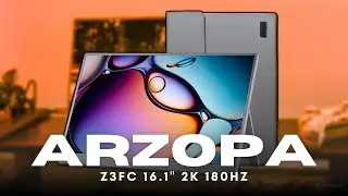 Arzopa Z3FC Unboxing - 2,5K 180Hz Portable Productivity Gaming Monitor!