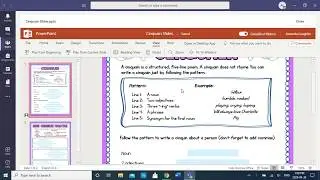 How to Write a Cinquain Poem