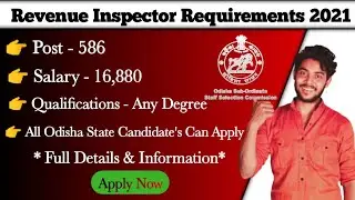 Osssc Revenue Inspector Requirements 2021 | 586 Post | OSSSC | Apply Now | Job House