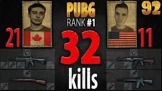 PUBG Rank 1 - Shroud & Chad 32 kills DUO - 1st person PLAYERUNKNOWN'S BATTLEGROUNDS #92