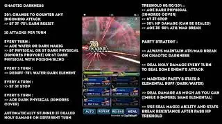 FFBE Global Guide - SBB FFBE Chaotic Darkness ALL MISSIONS (ReUpload)