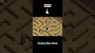 ONE TROOP vs LEVEL 1 MAZE BASE!!   Clash Of Clan  ,dragon ball super #gaming #coc #short