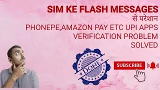 Disable Flash Message For UPI Verification | Realme | Vivo | oppo