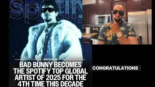 Bad Bunny становится лучшим мировым артистом Spotify в 2025 году. Поздравляем!