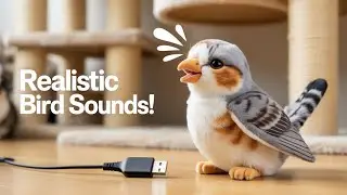 Chirping Bird Cat Toy | Interactive Catnip Plush