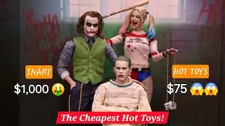 CHEAPEST HOT TOYS EVER! Suicide Squad Joker Arkham Asylum $75 VS INART Joker Rooted $1,000!!