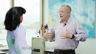 UNDP's AI Environment Champion, UNA, learns about renewable energy in Bougainville
