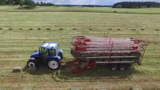 Making 20,000 square bales of hay - Holmbergs h&auml;sth&ouml;
