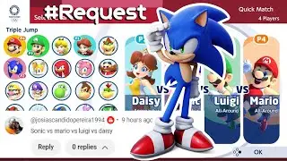 MARIO AND SONIC AT TOKYO 2020 | Gameplay (4 Players) | Daisy VS Sonic VS Mario VS Luigi