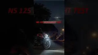 NS 125 Headlight Test 💥#ns125 #headlight #bajajpulsar