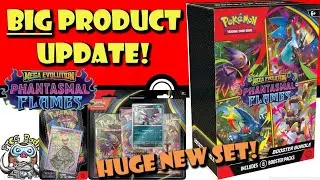 BIG Phantasmal Flames Product Update! All Blisters, Booster Bundle & More! (Pokemon TCG News)