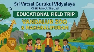 Vandalur Zoo Educational Trip | Students Learning & Fun | Sri Vatsal Gurukul Vidyalaya