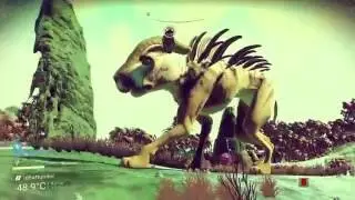 No Man's Sky look what feeding this animal does!