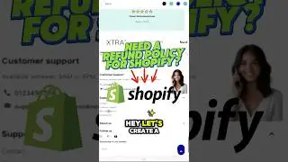 Create Shopify Refund & Return Policy Fast! | Shopify Short Tutorial  #shopifytips #shopifytutorial